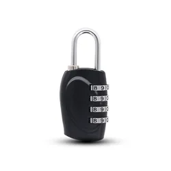 Enhanced Multi - Color Combination Padlock - Durable Zinc Alloy Anti - Theft Security Lock for Gym, Luggage, and Travel (Black)