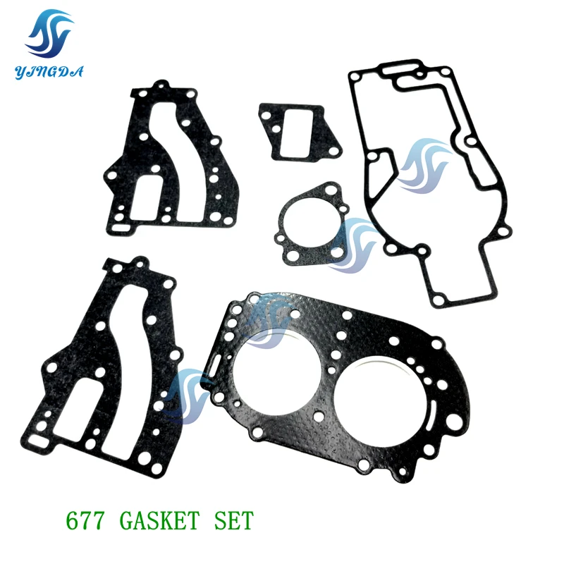 

677 GASKET SET For Yamaha Head Cover Outboard Motor 2-Stroke 8HP ,677-11181-A1,677-41112-A2,677-14198-00