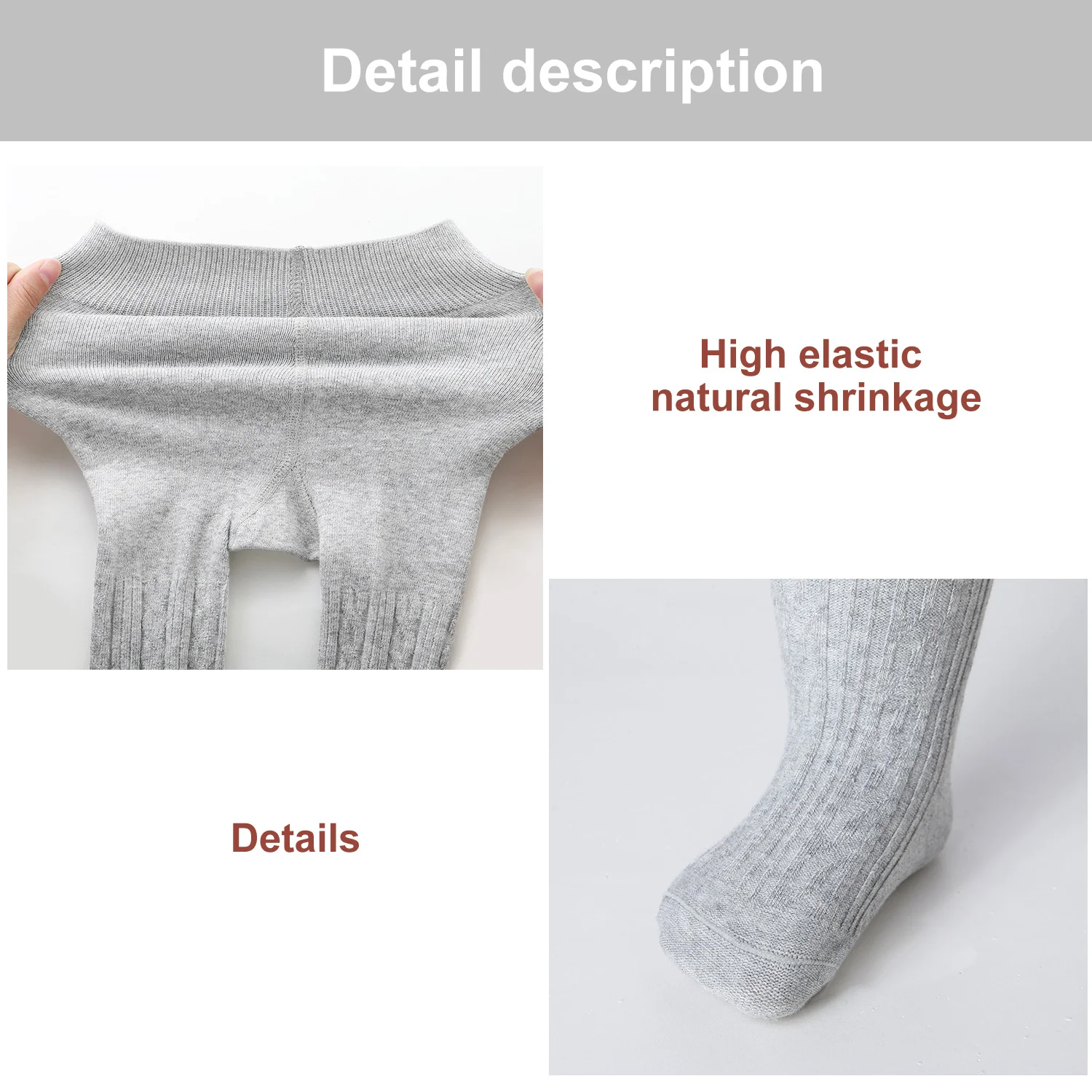 3 Pcs/Set Soft Cotton Baby Tights Winter and Autumn Elastic Girls' Knitted Baby Pantyhose Newborn Infant Pants Child Accessories