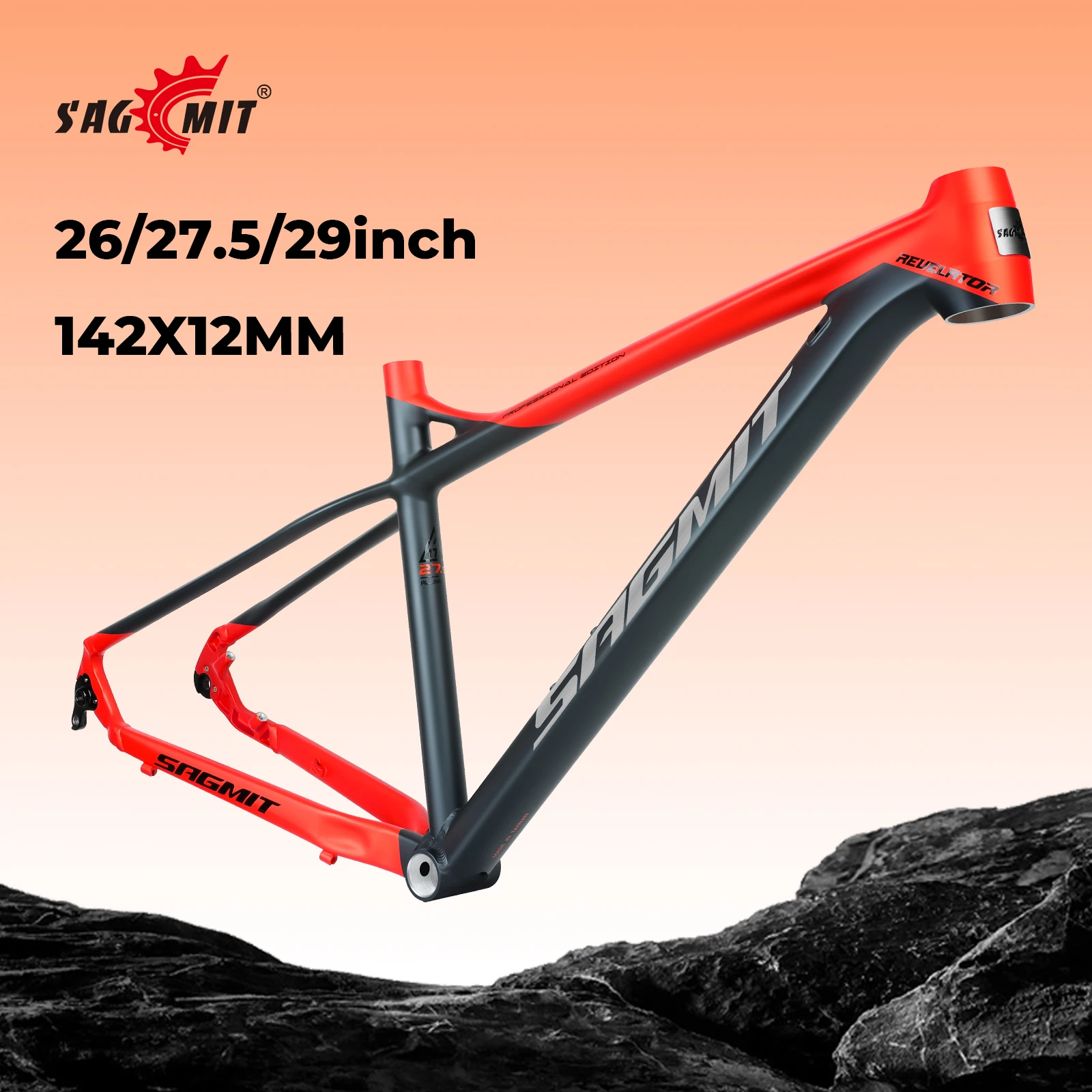 SAGMIT Bike Frame Aluminum Alloy MTB Thru Axle Mountain - Main Image