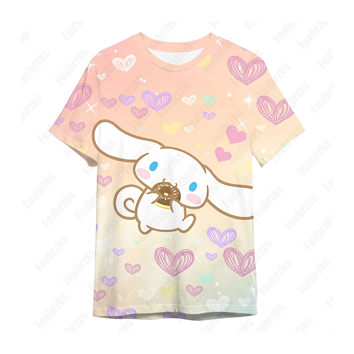 

Children Laurel Dog Y2k Clothes Sanrio Anime Short Sleeve Tee 2024 Streetwear Funny Shirts Gym T-shirt Man High Street 3D Print