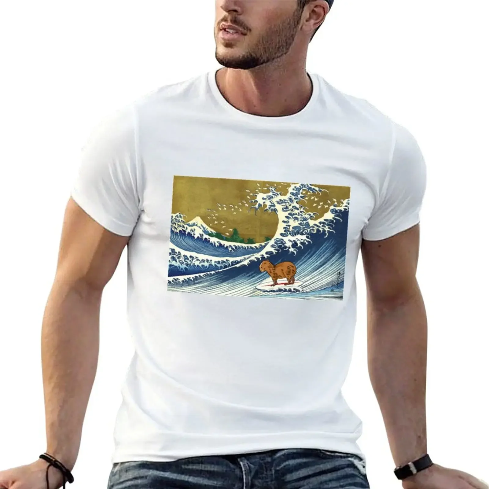 

Capybara T-shirt plus sizes tops mens graphic t-shirts hip hop