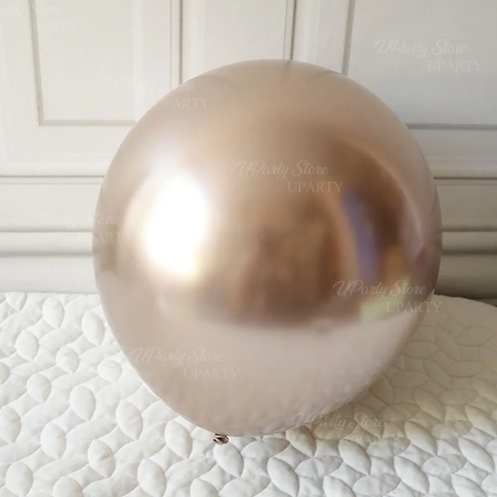 18/36 Zoll Metallic Gold Luftballons Riesige große Metall Silber Champagner Rose Chrom Gold Luftballons für Geburtstag Hochzeit Party Dekor – Detail 9