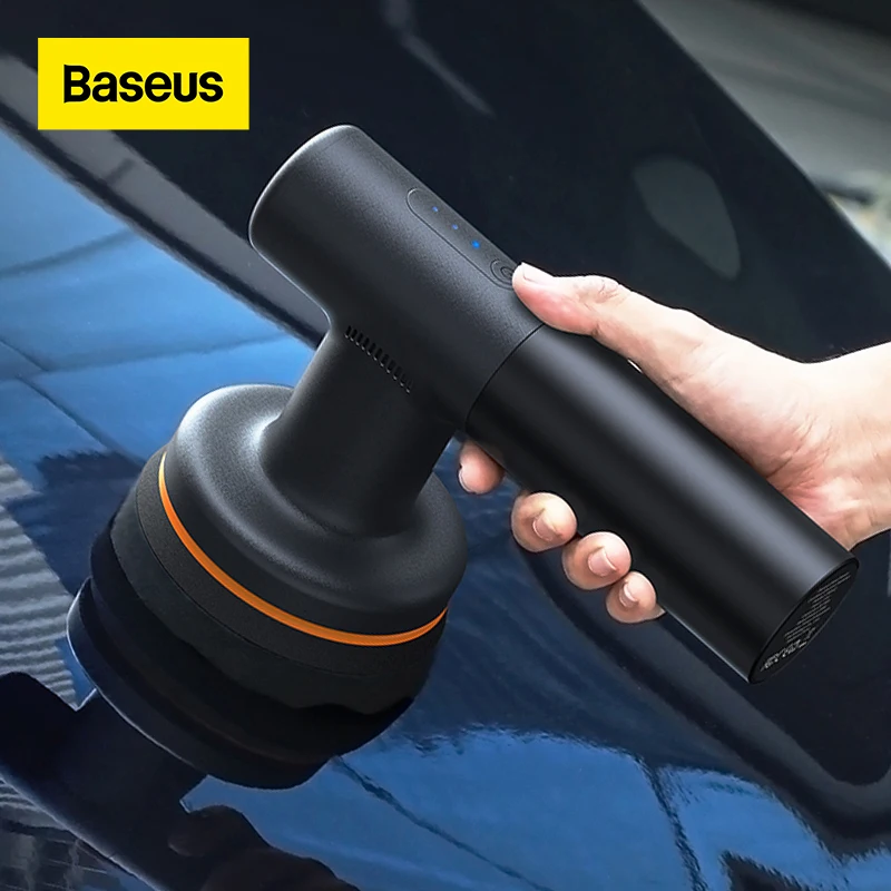 Baseus آلة تلميع السيارات الكهربائية اللاسلكية الملمع 3800 دورة في الدقيقة قابل للتعديل سرعة السيارات الصبح أدوات اكسسوارات