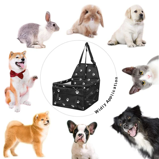 High Quality Pet Dog Car Booster Seat Pet Mesh Puppy Safety Belt Stable Foldable Travel Pet Dog Car Seat Booster Basket 6
