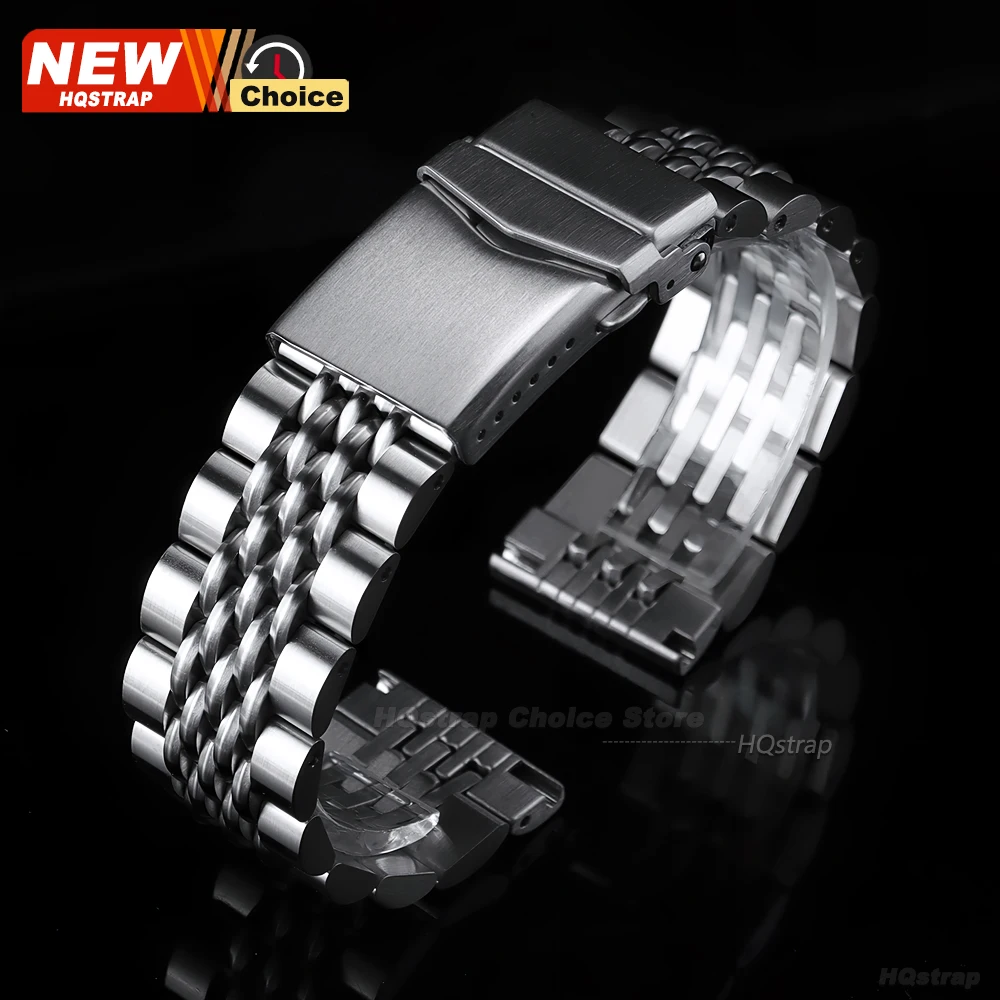 Luxury Stainless Steel Screw Link Strap - Universal Replacement Wristband