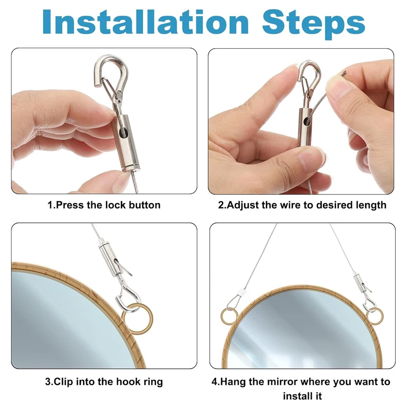 Enhanced Adjustable Tension Wire Rope Hooks