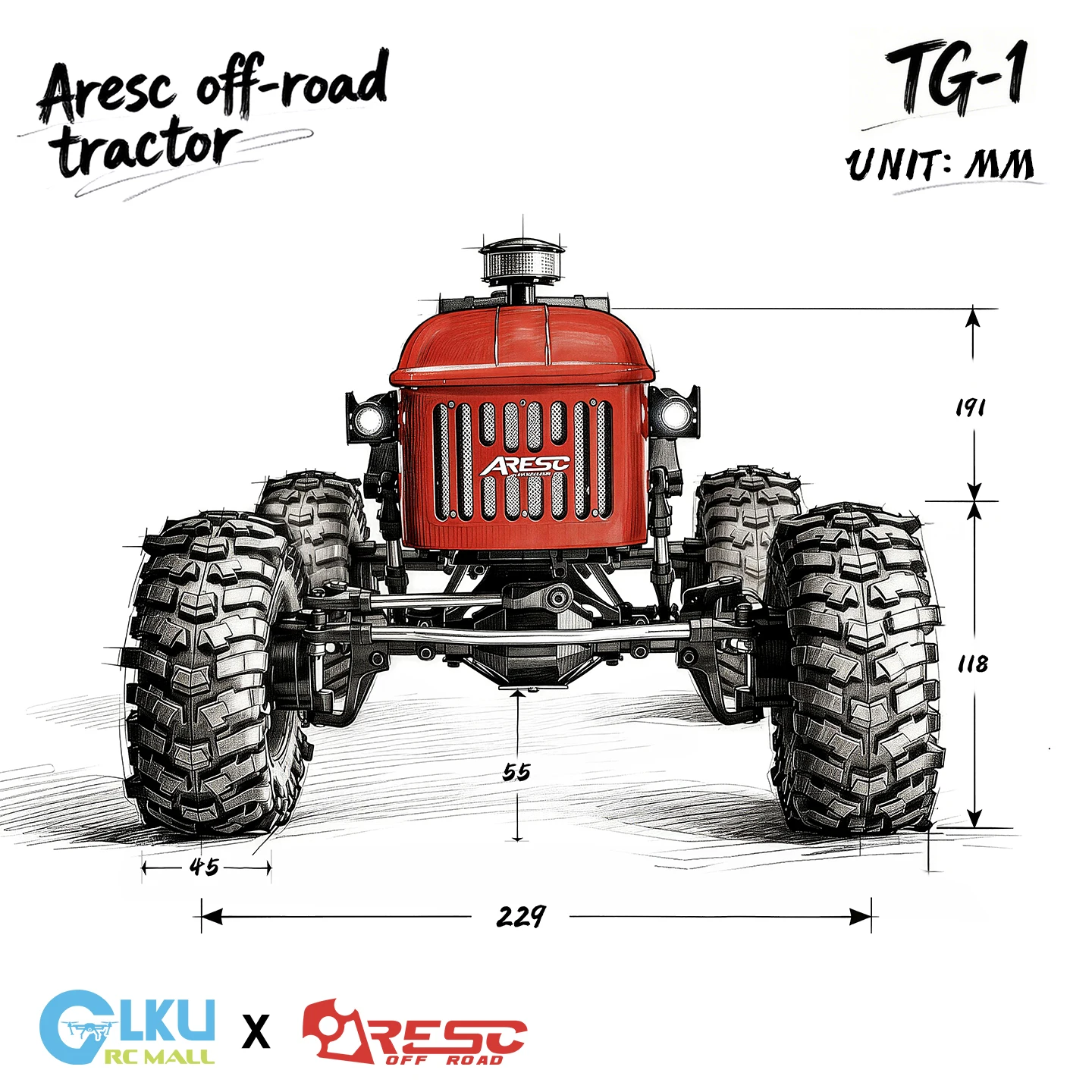 Crawler Buggy RC 1/10 Kit ou RTR - 4WD Tout Terrain Électrique