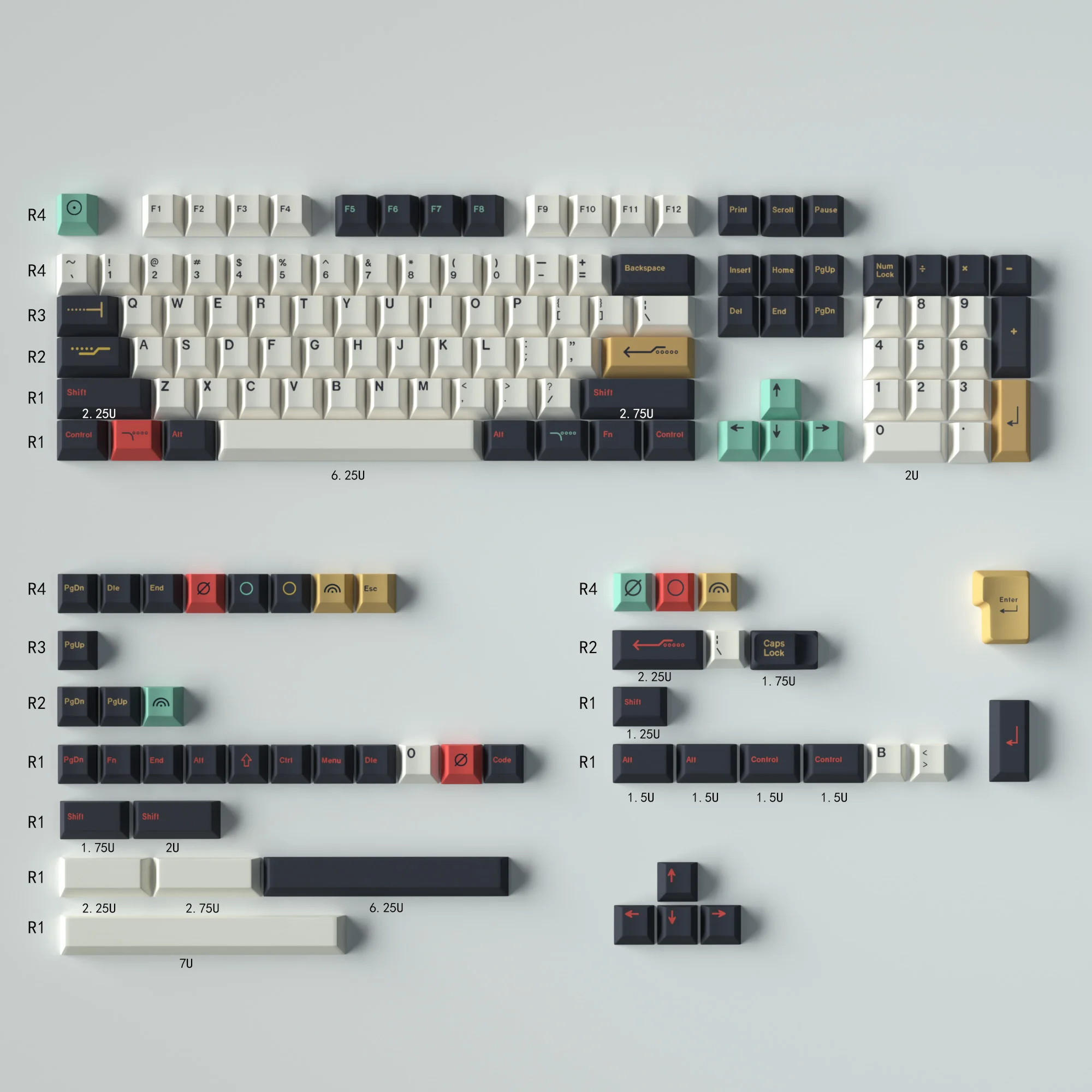 pbt grande conjunto keycap cereja perfil inglês keycaps para mx switch teclado mecânico gmk clones eva personalizado
