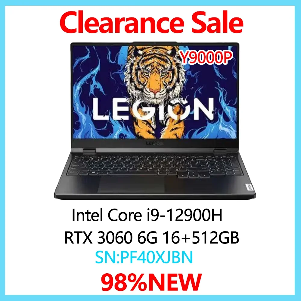 Lenovo LEGION Y9000P 2022 i9-12900H RTX3060 16+ 512GB 16inch 2.5K