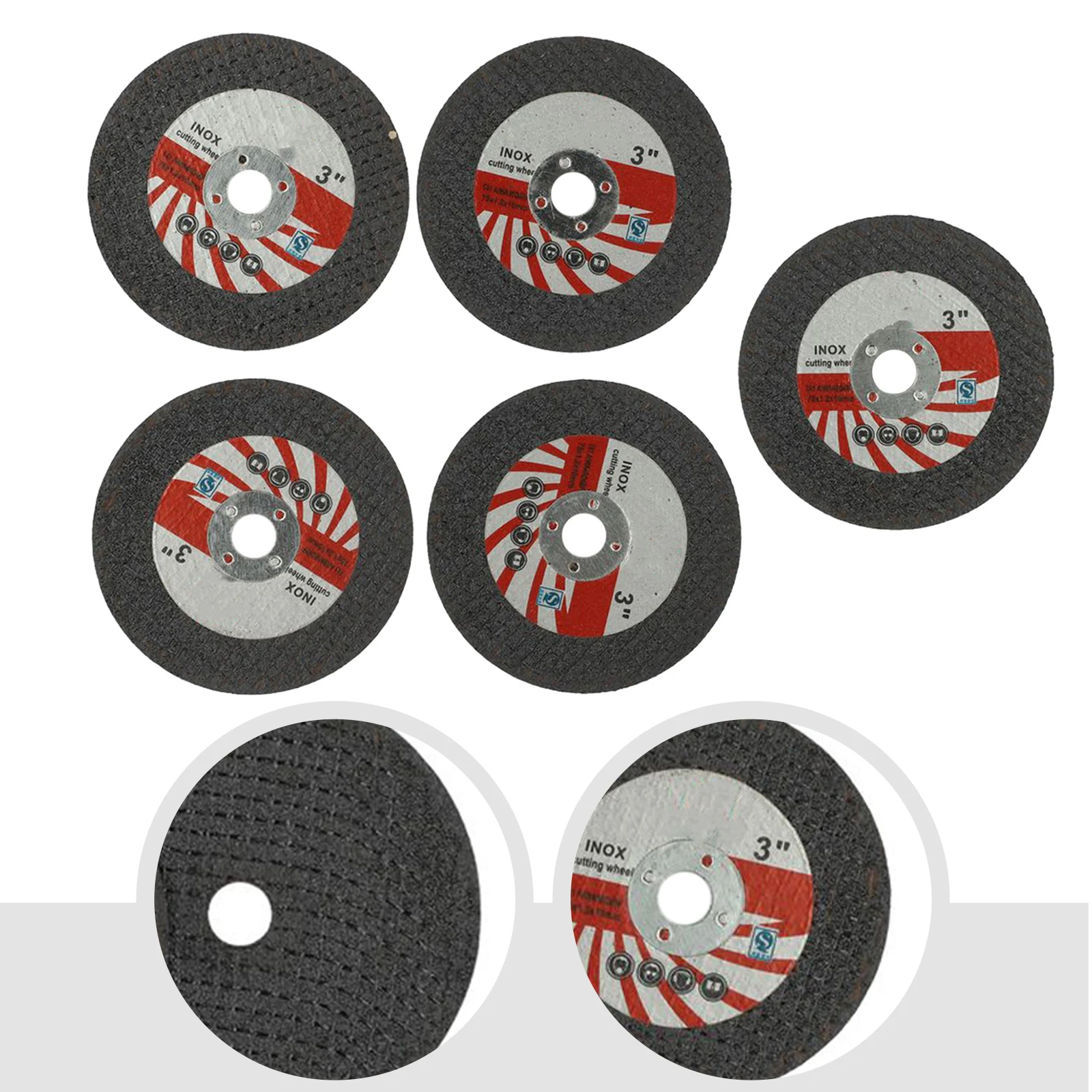 

Grinding Wheel 5pcs Cutting Discs Cutting Discs Durable Practical 1.2mm Thickness Resin Steel 75mm Stone Black