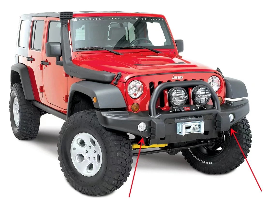 

AEV Front Bumper Bull Bar With U Bar Offroad Parts Car Bumpers for Jeep Wrangler JK 2007-2017 J063 LantSun