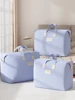 Oversized duffel bag Foldable moving doggy bag Handbag Clothing quilt storage bag College dormitory essentials Blue 5