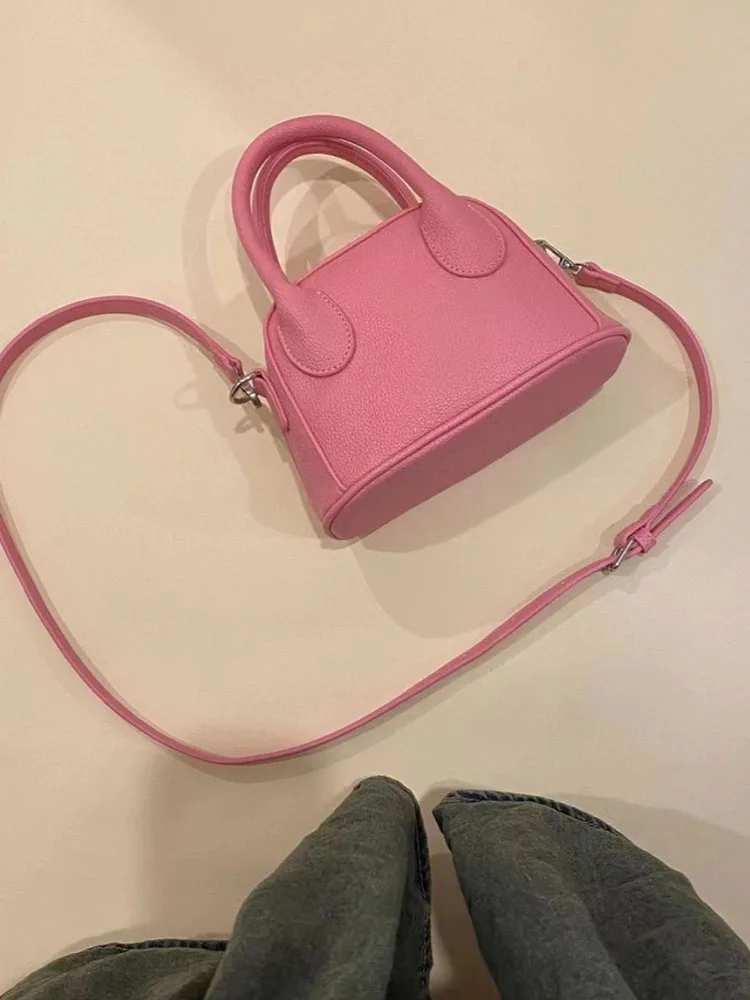 

Розовая Минималистичная Женская сумочка, удобная квадратная сумка на молнии для работы, дамские мессенджеры из искусственной кожи