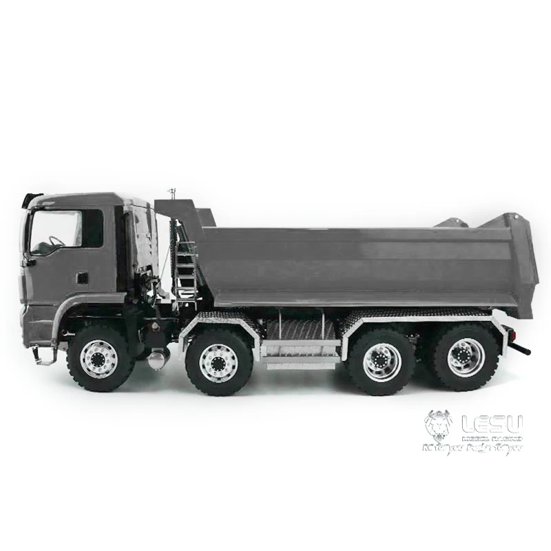 Lesu 1/14 8*8 Remote Control Hydraulic Dumper Truck Radio Esc For RC Diy Tamiyaya Man Tipper Model Thzh0199-Smt2 3