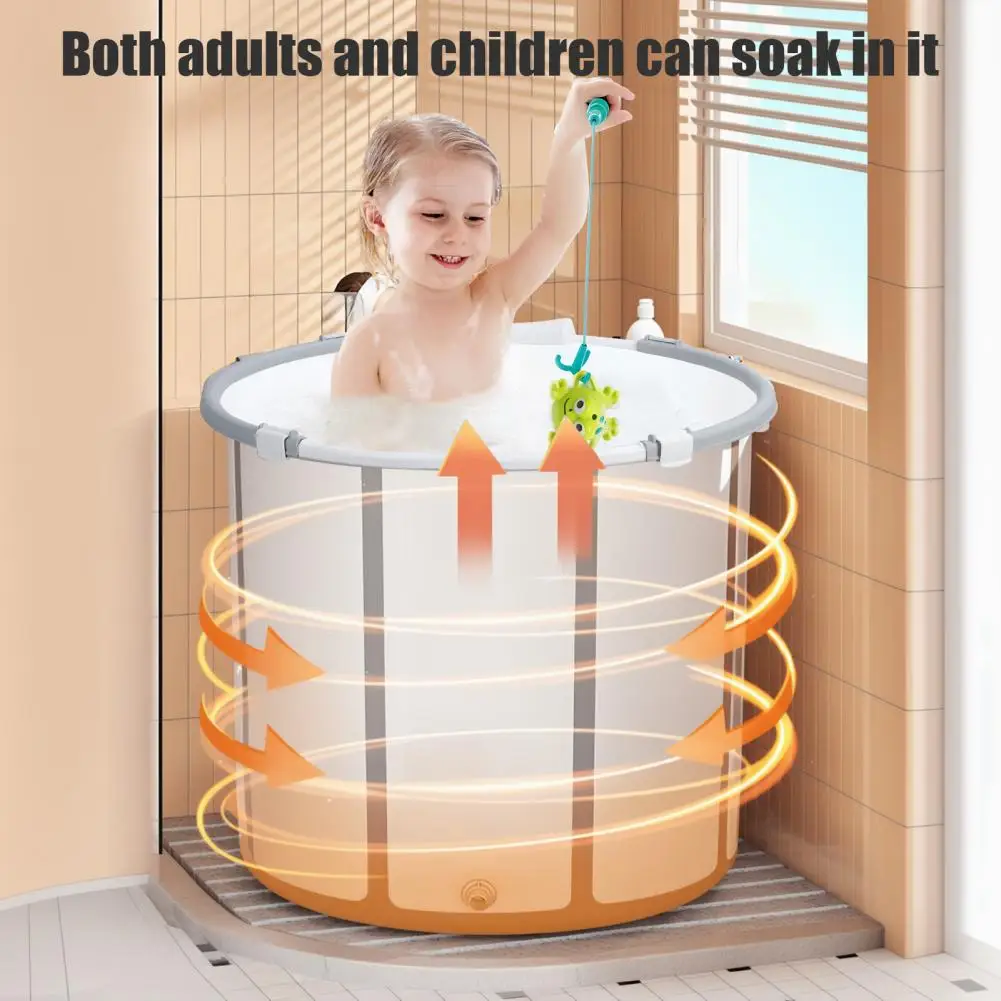 Foldable Thermal Cover Bathtub for Adults