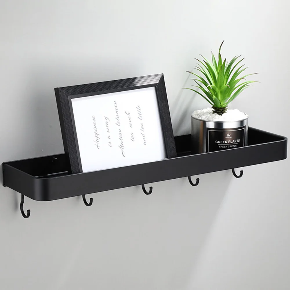 Bathroom Storage Shelf Corner Shelves Shampoo Towel Rack Wall Mounted Aluminum Kitchen Storage Rack
