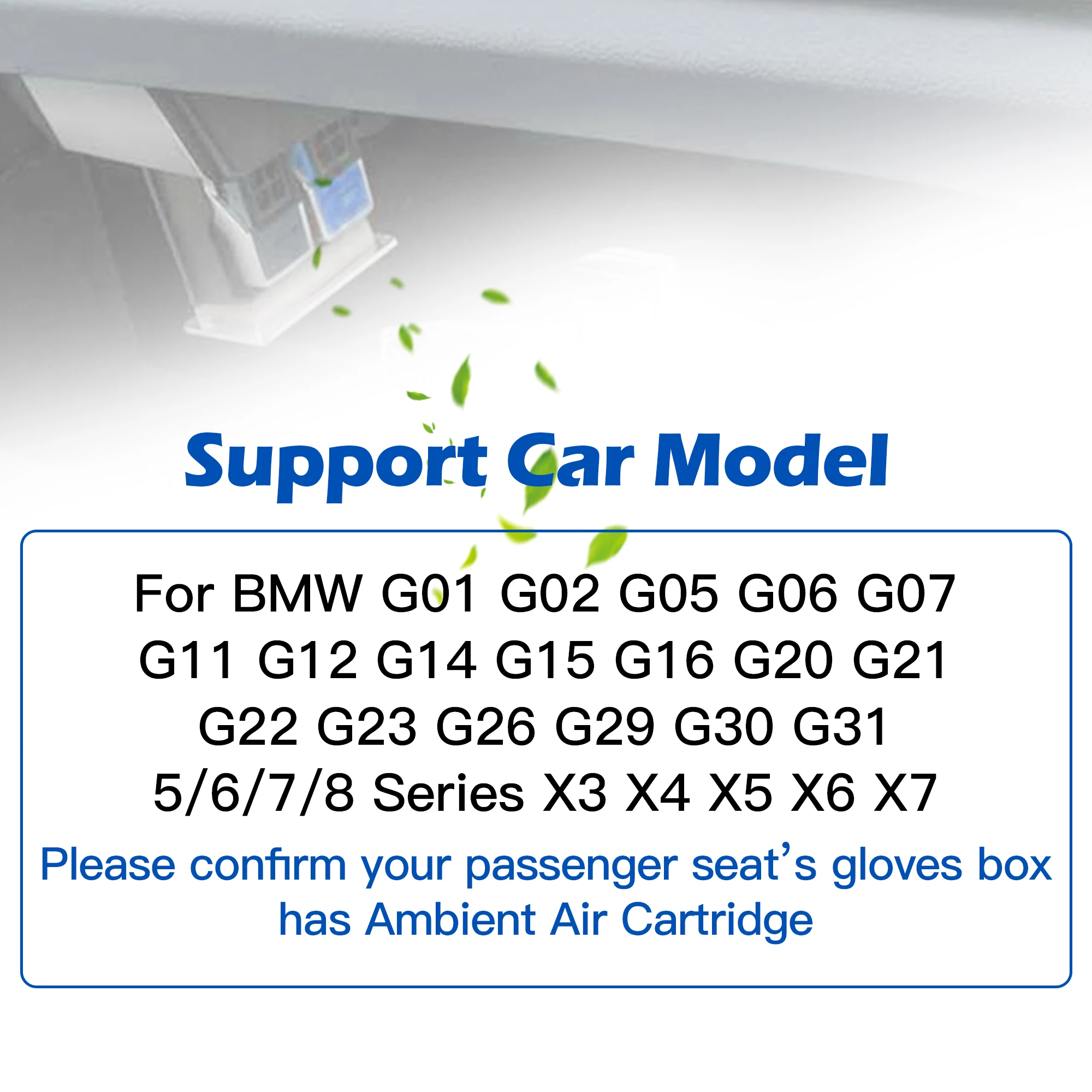 Per BMW Ambient Air G11 G12 G38 G30 G02 G08 5/7 Serie GT X3 X5 X7 Profumo di cotone per uomo Donna Viaggio Fragranza Accessori auto - immagine 3
