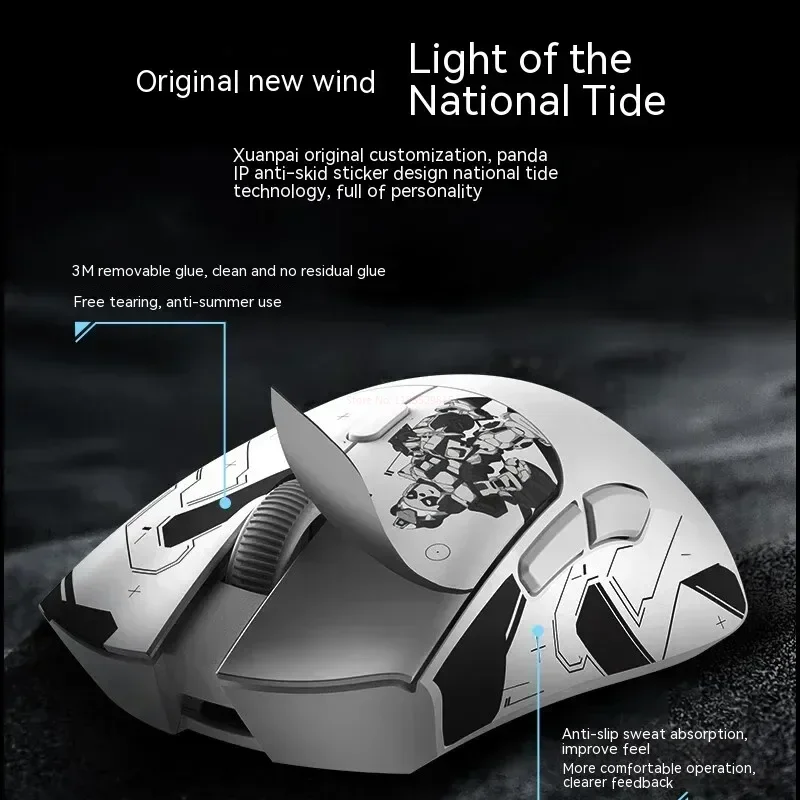 Metaphyuni-mouse sem Fio Metapanda p1 p1 Pro Max Paw3395l Baixa Latência Jogos Leves de Esportes Eletrônicos Presente Ergonômico do Gamer do pc - Imagem 2