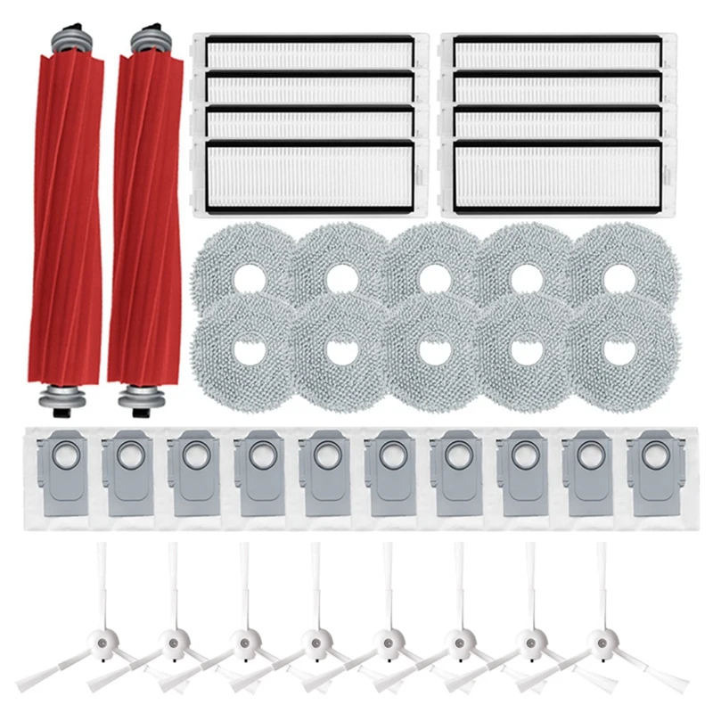 

Запчасти для Roborock P10 /Q Revo, основная боковая щетка, Hepa фильтр, насадка на швабру, пылесборник, робот-пылесос, запчасти для очистки, запчасти