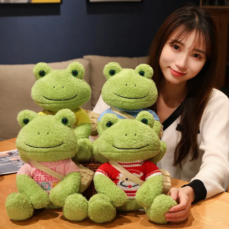 Baby Frog Stuffed Animals, 16 Soft Plush Frog Toy Kawaii