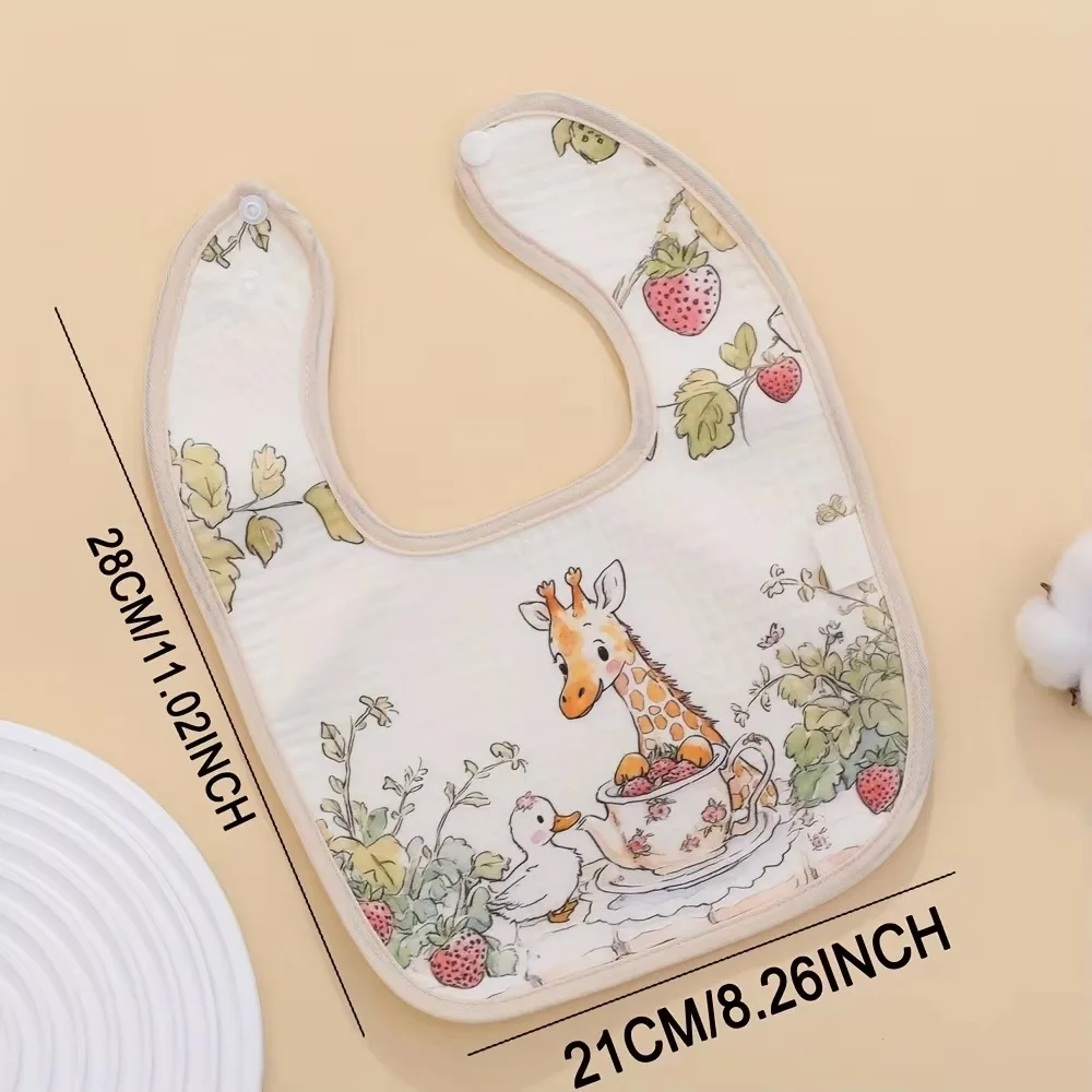 Cotton Waterproof Baby Bibs for Girls Boys Feeding