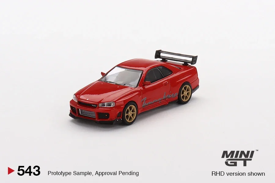 

MGT 1:64 543 Nissan Skyline GT-R tommykairr-z Red MGT00543-CH RHDAlloy коллекция литых спортивных моделей автомобилей