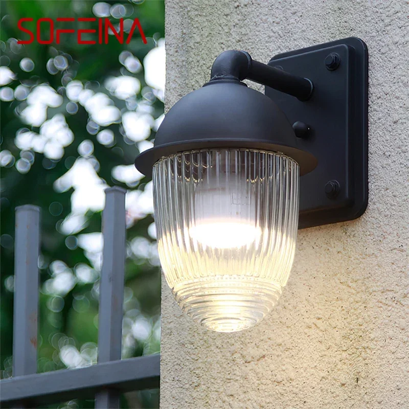 

SOFEINA Contemporary LED Outdoor Wall Lamps Electric Simplicity Waterproof Balcony Hallway Courtyard Villa Gate Hotel