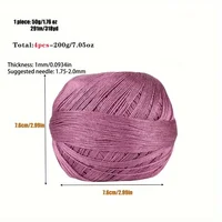 1PC Premium Mercerized Silk Lace Yarn Bundle-Soft, Durable, Vibrant Colors for DIY Knit & Crochet  Soft and Suitable for Summer 3