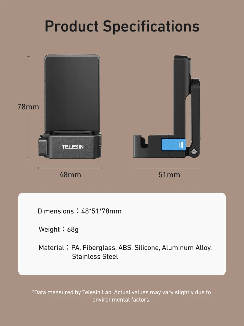 Magnetic Quick Release Suction Bracket For Pocket 3 Aluminum Alloy Stand Adapte