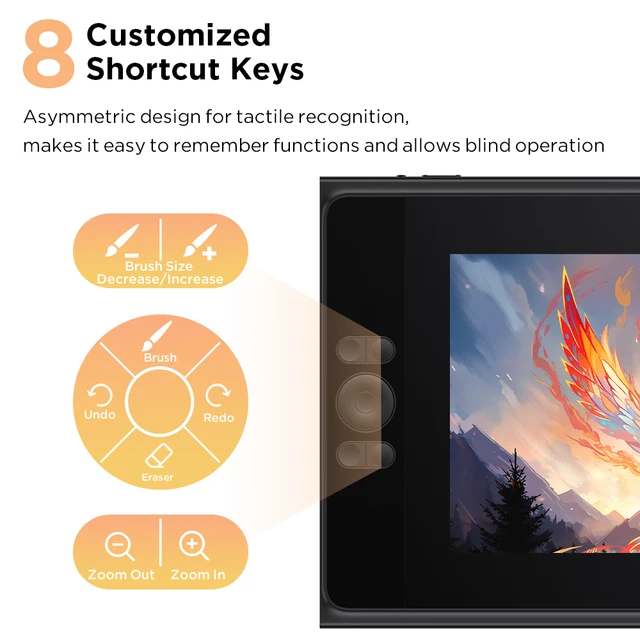 Ugee UE12 & UE12 Plus Drawing Tablet Graphic Table  Draw Display Digital Board Writing Pad Monitor for PC Windows Design Android 3