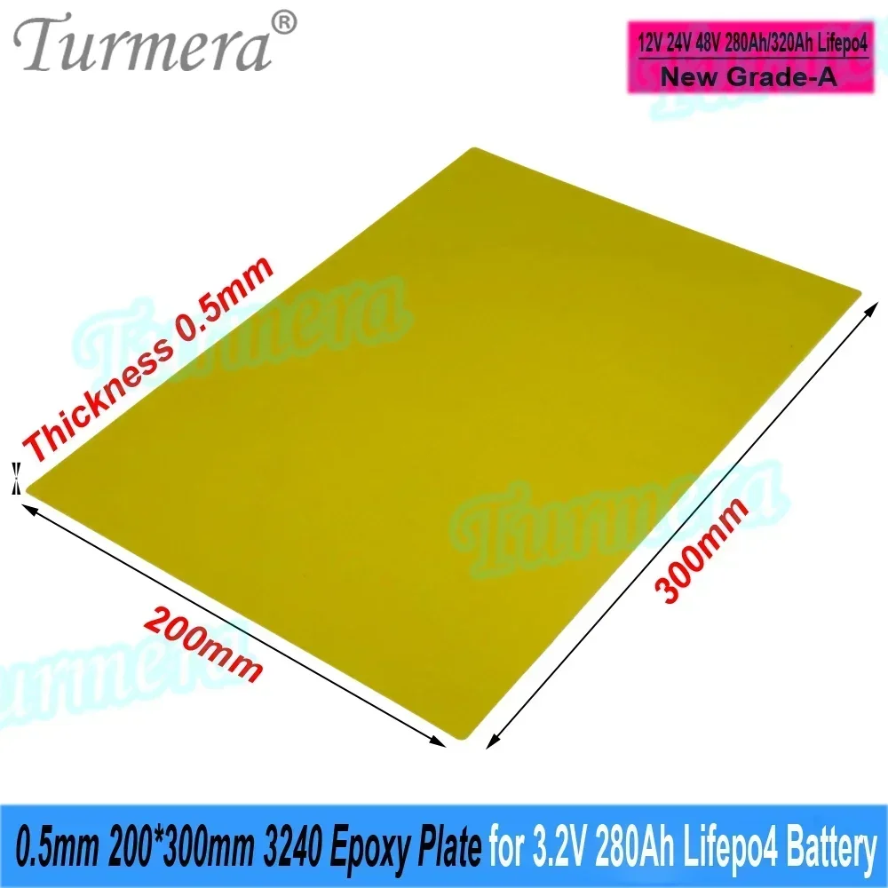 Turmera 12V 48V 3240 Epoxidplatte 203*172mm 174*288mm 200*300mm 0,5mm Dicke Verwendung in 3,2V 280Ah 320Ah 105Ah Lifepo4 Batterie DIY – Detail 24
