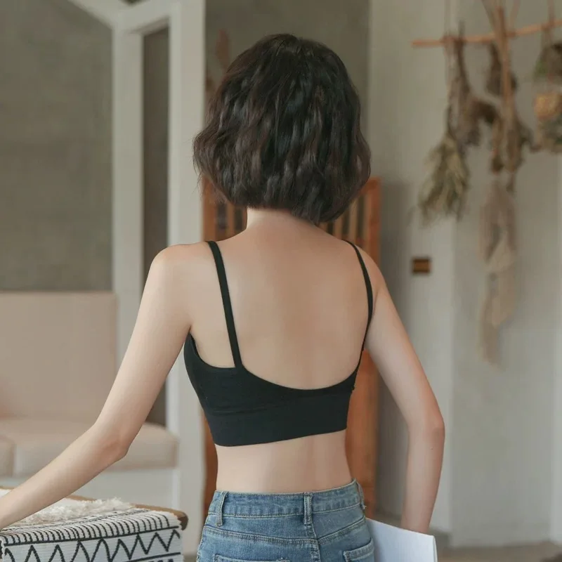 Description Picture 4 of itemWomen Sexy Crop Tops Tube Top Female Streetwear Sleeveless Camis Seamless Sports Lingerie Tee Bra Crop Top Bandeau Top Tank