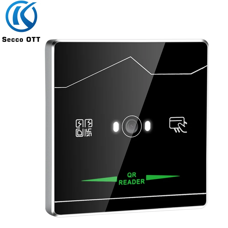 

Embedded Static Dynamic QR Code RFID Card Reader, Wiegand/RS232/RS485/TTL Interface 13.56Mhz IC Card Access Control Card Reader