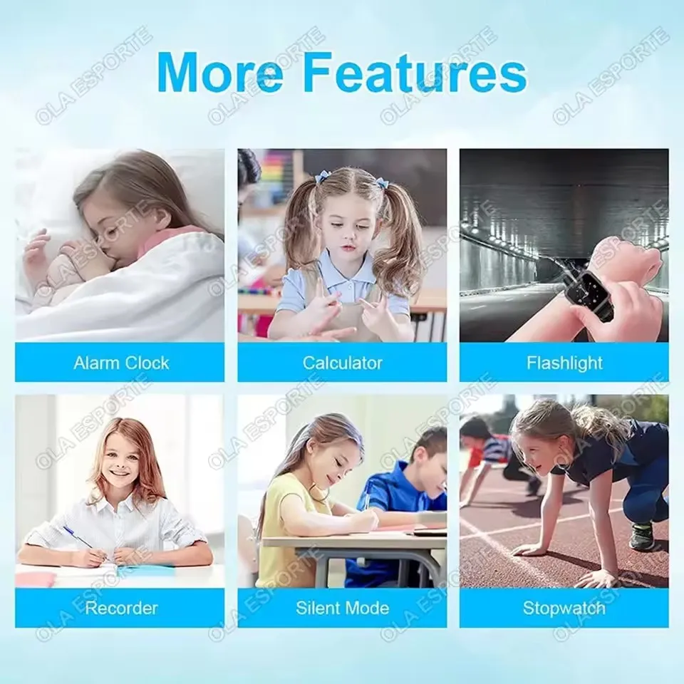 2025 New Kids Smart Watch SOS LBS Location Camera 2G Sim Card Call IP67 Waterproof GPS Location Child Smartwatch Boy Girl Gift 6