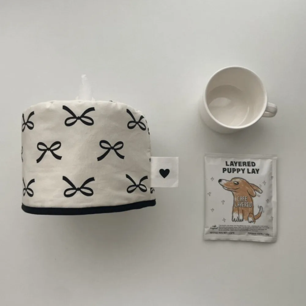 Bowknot Seidenpapier Aufbewahrungsbox Tischdekoration Taschentuch Aufbewahrung Serviette Taschentuchbox platzsparende Rollenpapier Taschentuchhülle Halter Zuhause – Detail 3