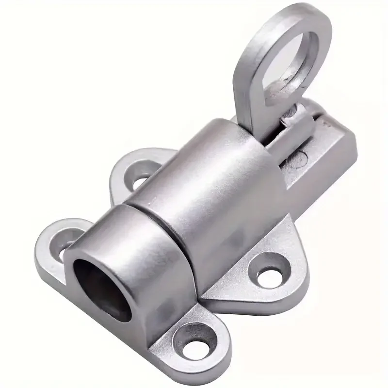 Door latch 1Pc spring automatic self-closing with safety pull ring