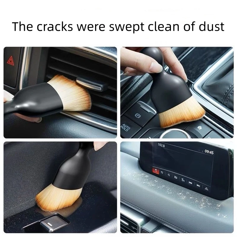 Car Air Conditioner Cleaning Brush Car Air Outlet Crevice Dust Removal Brushes For Porsche Interior Cleaning Accessories car air conditioner cleaning brush