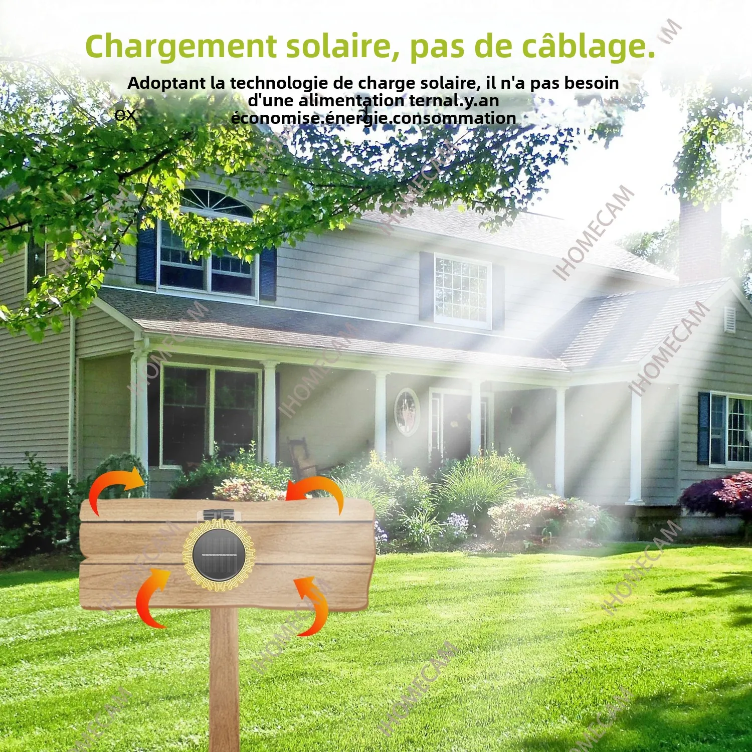 Capteur Solaire WiFi étanche Infrarouge Tuya PIR - Alexa Google