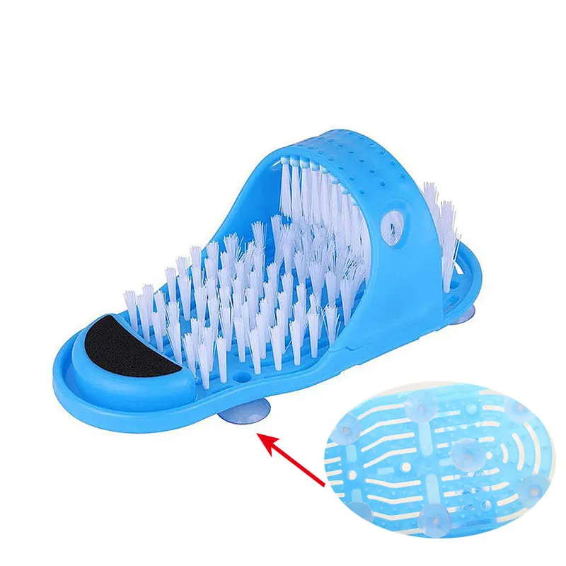 Baby Brush Body Brush 1pcs Foot Clean Brush Bathroom Massage Plastic Slippers Anti-scratch Baby Bath Shoes Sucker