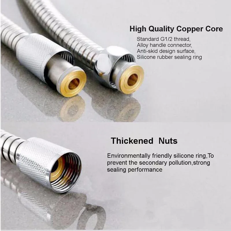 1.5m 2m protable ABS Toilet Bathroom Hand Held Bidet Anal Shower Sprayer Head Spray hose spring water ass clean tube Tap home