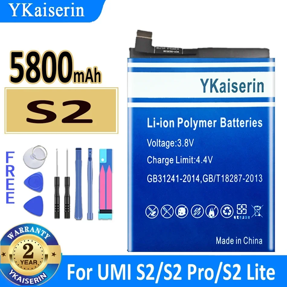 

5800mAh YKaiserin Battery For UMI UMIDIGI S2 Pro/Lite S2Lite S2Pro Bateria