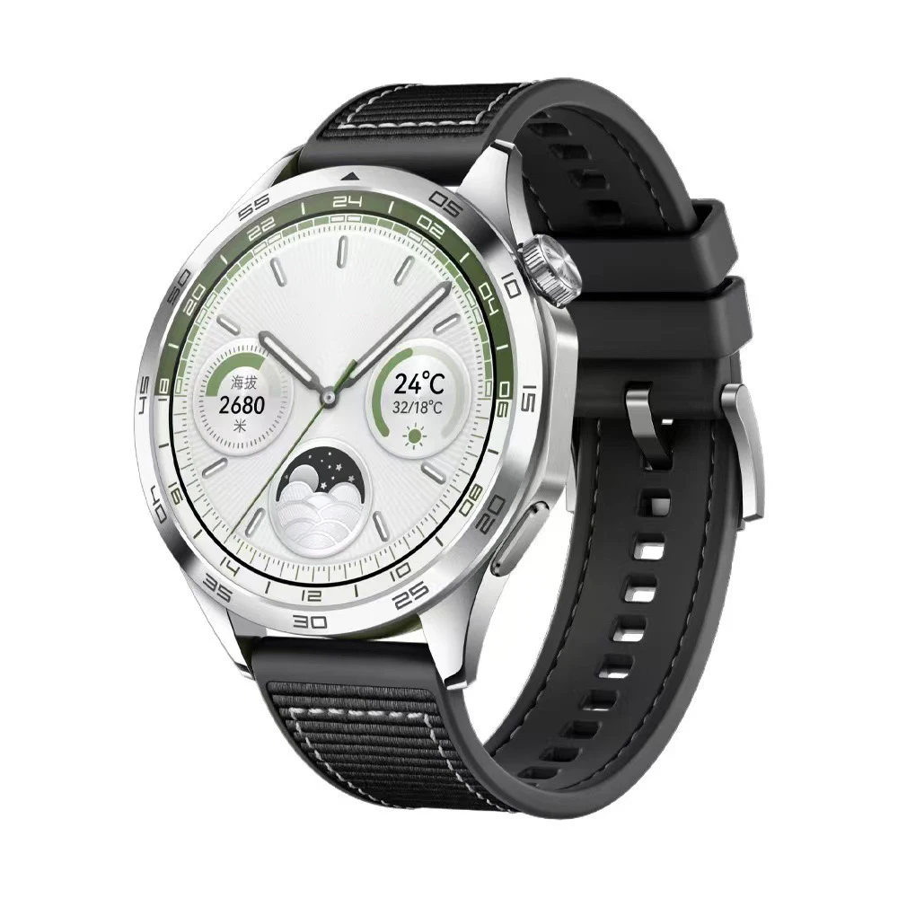 22mm Braided Nylon Silicone Strap - Versatile and Stylish Watch Band
