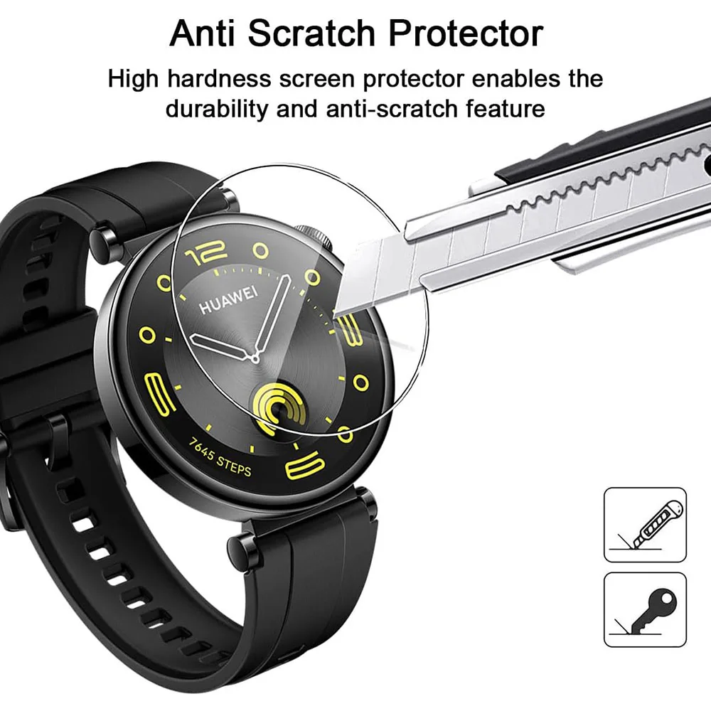 Premium Tempered Glass Screen Protector Set for Smartwatches (3-Pack)
