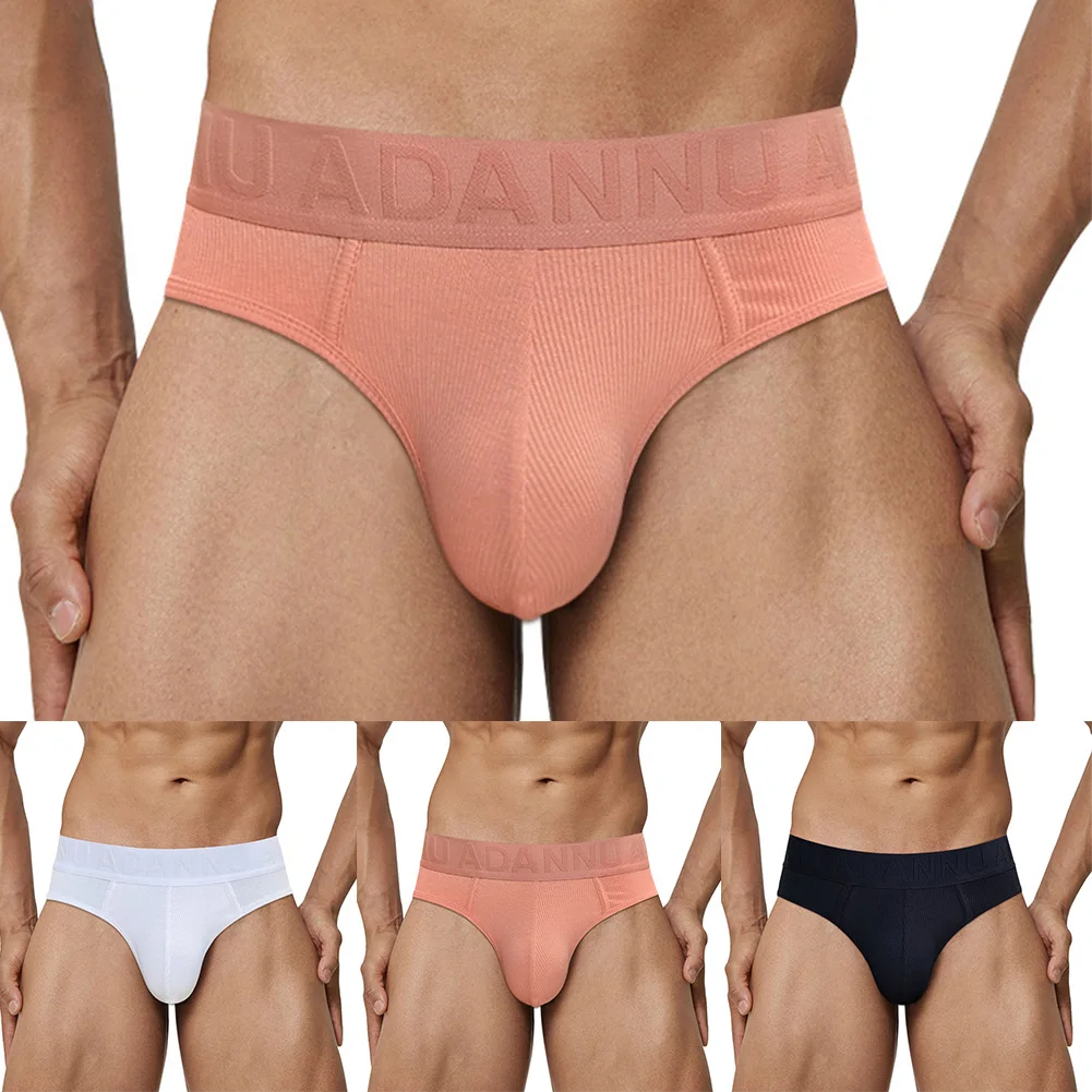 Mens Sexy Smooth Underwear Gay Sexy Briefs Soft Breathable U Convex Pouch Panties Calzoncillos Hombre Slip Sleep Bottoms