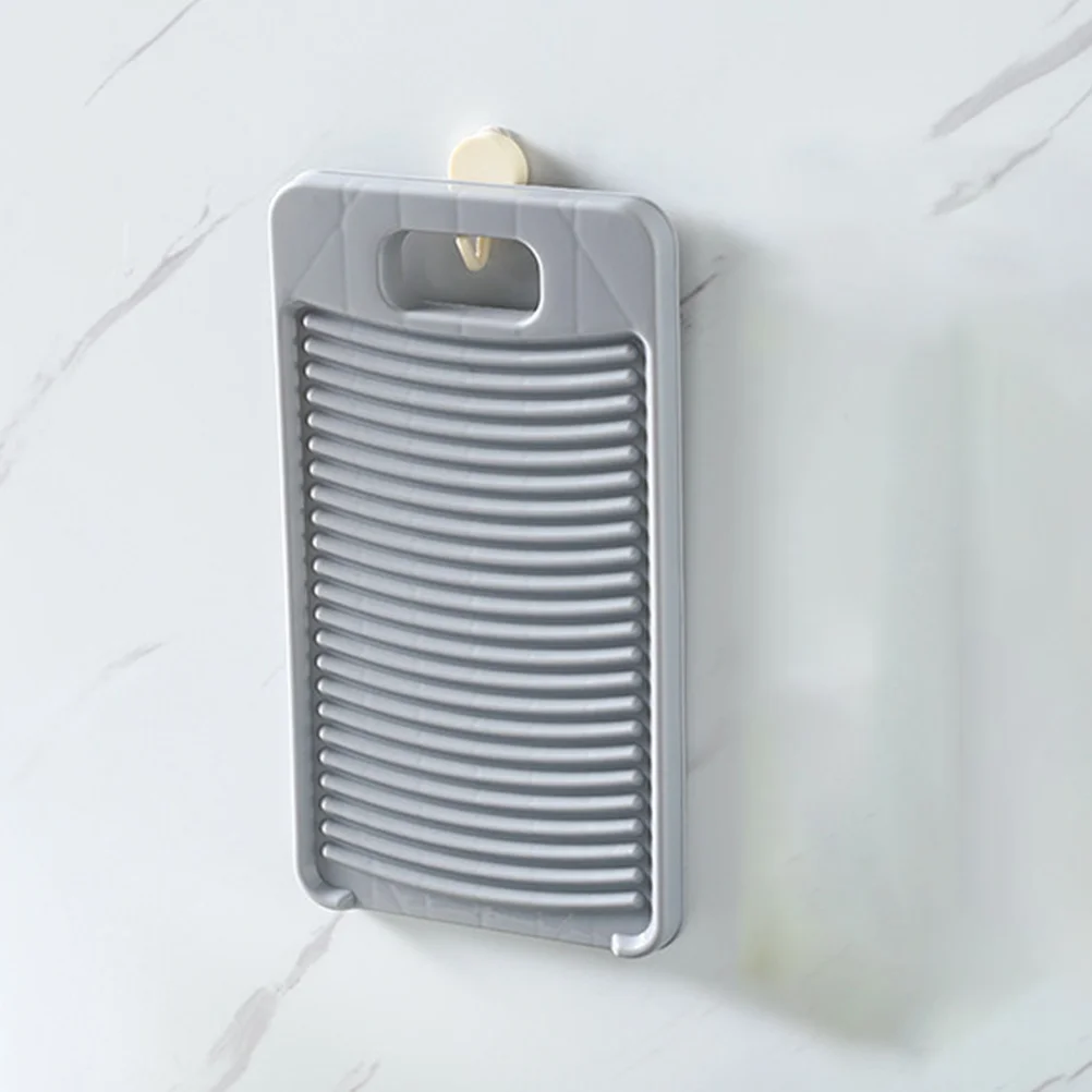 Portable Laundry Drying Rack Washboard Anti-slip Hangable and Artifact (grey) Travel for Hand Washing Clothes Miss 5