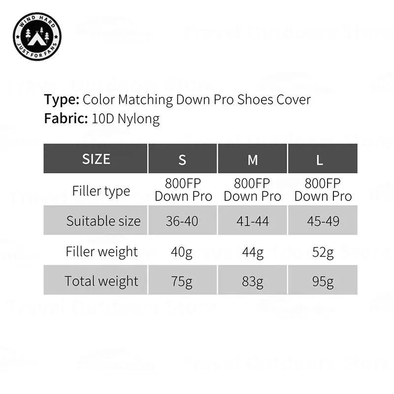AEGISMAX WIND HARD Shoes Cover 10D Pro Down 800FP Ultralight Booties Winter Warm Foot Cover Slippers Sleeping Bag Accessories