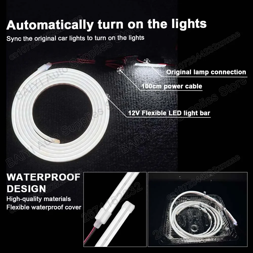 Everything Is Solar Car Trunk Light Bar For Tesla MODEL 3 2017-2026 Rear Luggage Decoration LED For New MODEL 3 Highland Interior Atmosphere Light - Image 4