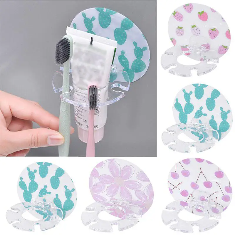 Bathroom Accessories Disc Multicard Slot Toothbrush Holder Rack Toothbrush Organizer Hanging Set