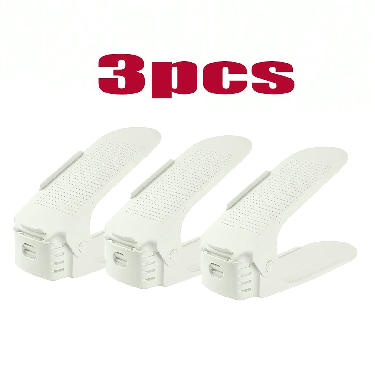 3/10Pcs Shoe Stacker Adjustable Shoe Slots Organizer Shoes Slots Space Saver Double Deck Rack Holder For Closet Organization